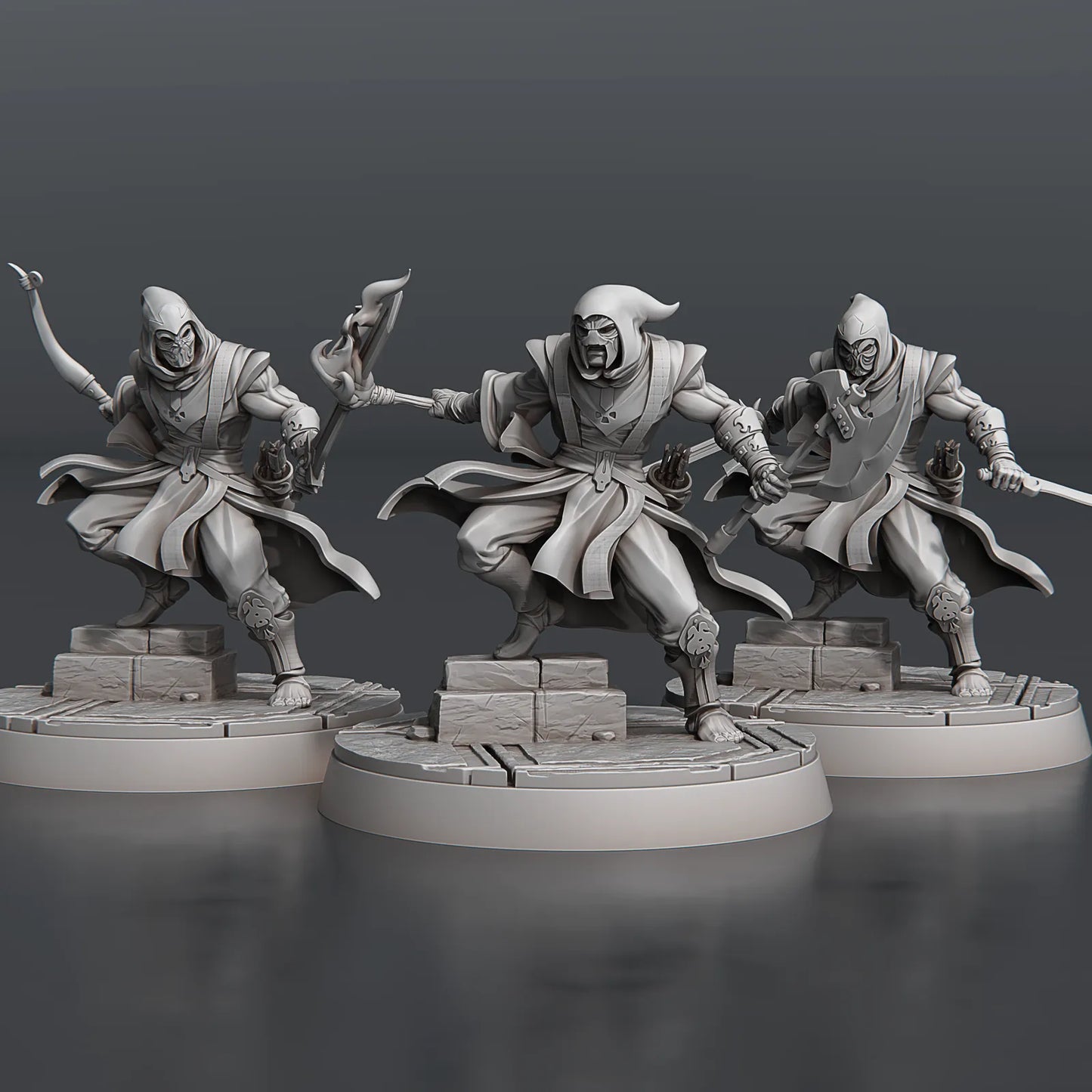 STL Miniatures - Temple Guardians #2 - DnD/TTRPG Figure/Miniature