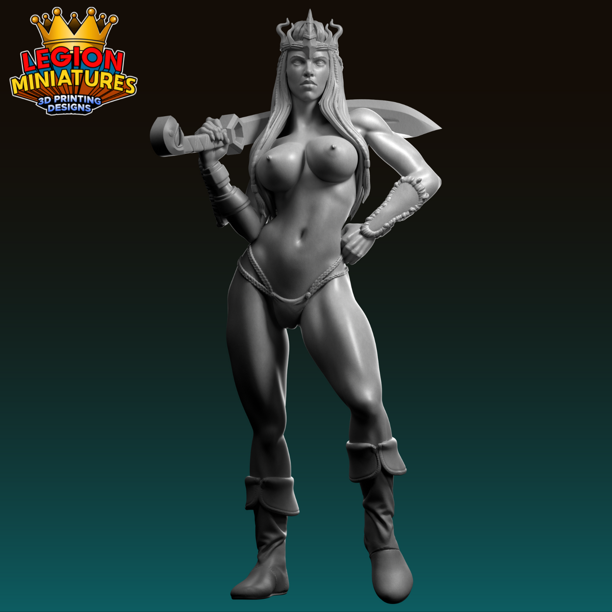 Lucia Sanchez - Northern Valkyries - Ragna - 75mm Pin Up/Figure/Model/Diorama