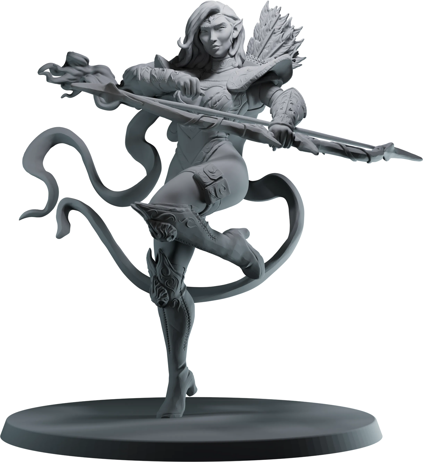 Calamity Figures - Wyrm Slayers - Elf Ranger - 75mm Pin Up/Figure/Model/Diorama