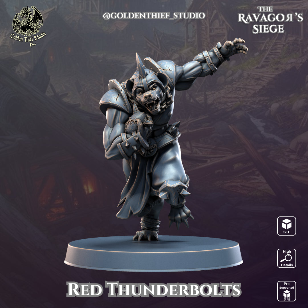 Golden Thief Studio - Red Thunderbolts - DnD/TTRPG Figure/Miniature