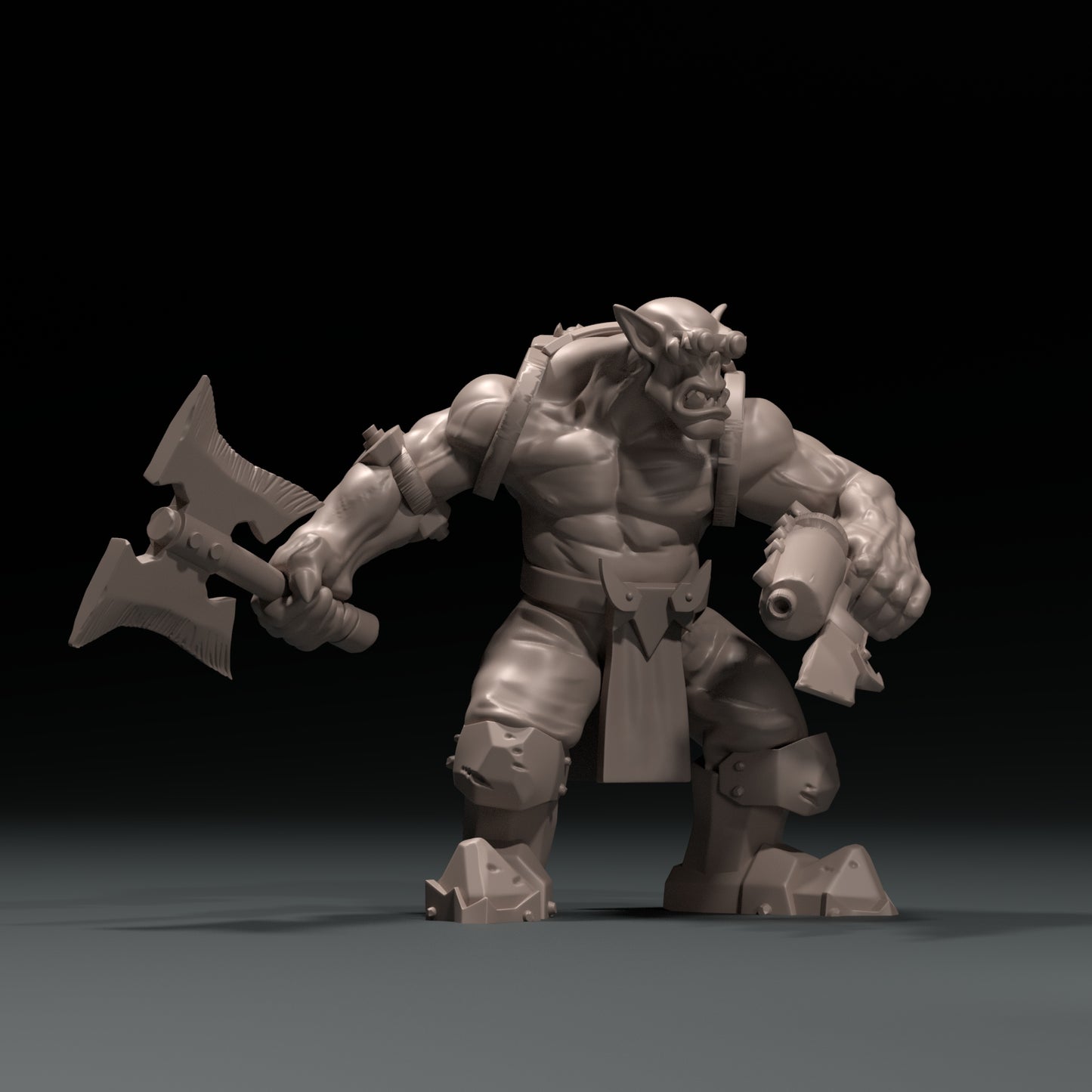 Dinoworld - Orks - Orc #4 - DnD/Pathfinder/TTRPG Figure Miniature