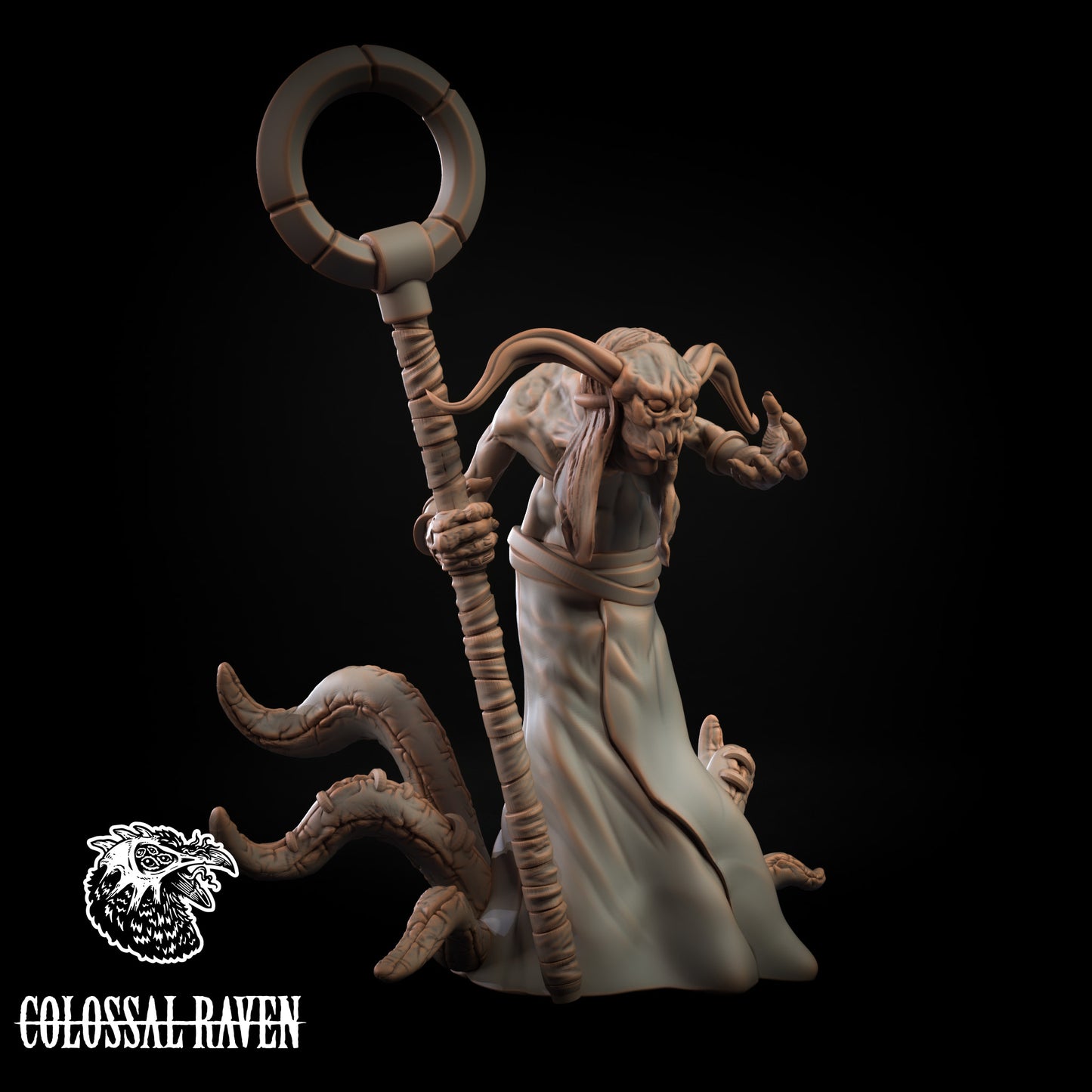 Colossal Raven - Demon Witch #1 - DnD/Pathfinder/TTRPG Figure