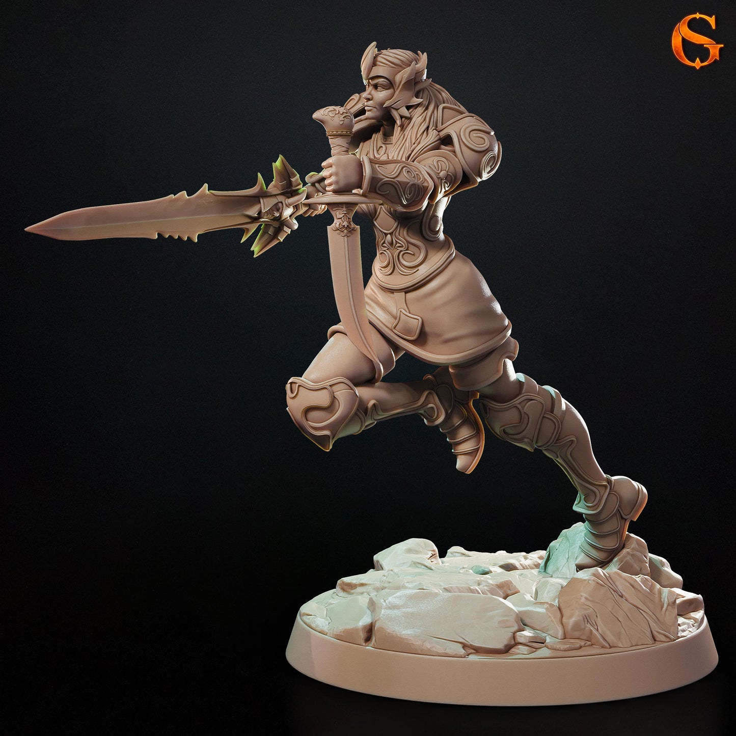 Solgoodcreations - Valkyrie Ankya - 75mm Pin Up/Figure/Model/Diorama