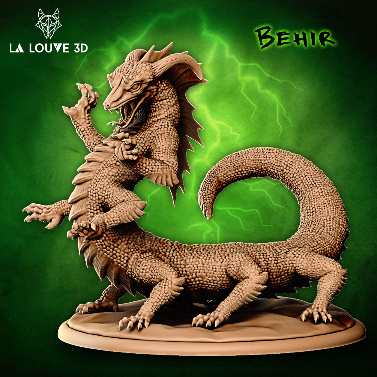 La Louve - Dangerous Monsters #2 - Behir - DnD/TTRPG Figure/Miniature