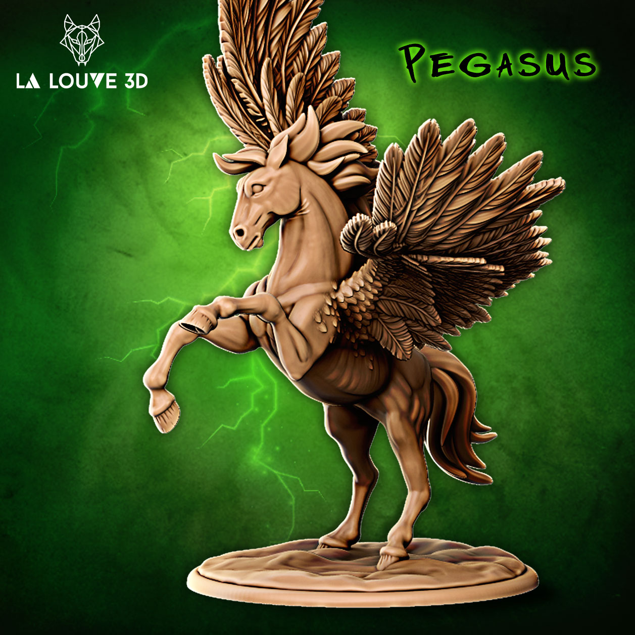 La Louve - Dangerous Monsters #2 - Pegasus - DnD/TTRPG Figure/Miniature