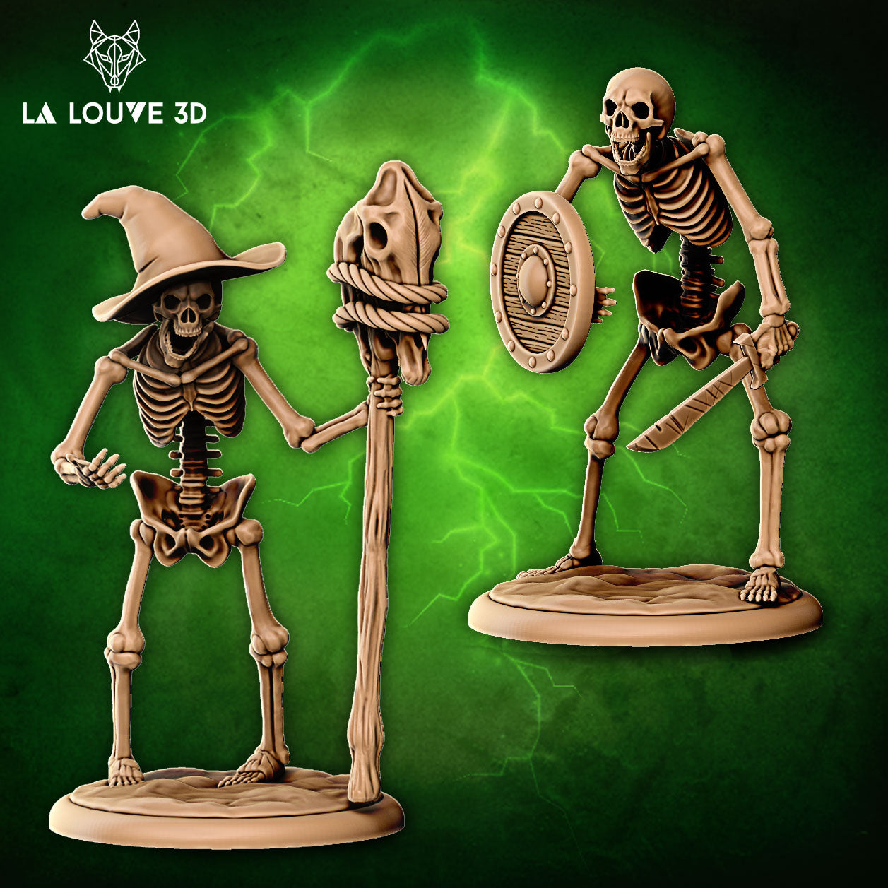 La Louve - Dangerous Monsters #2 - Skeletons - DnD/TTRPG Figure/Miniature