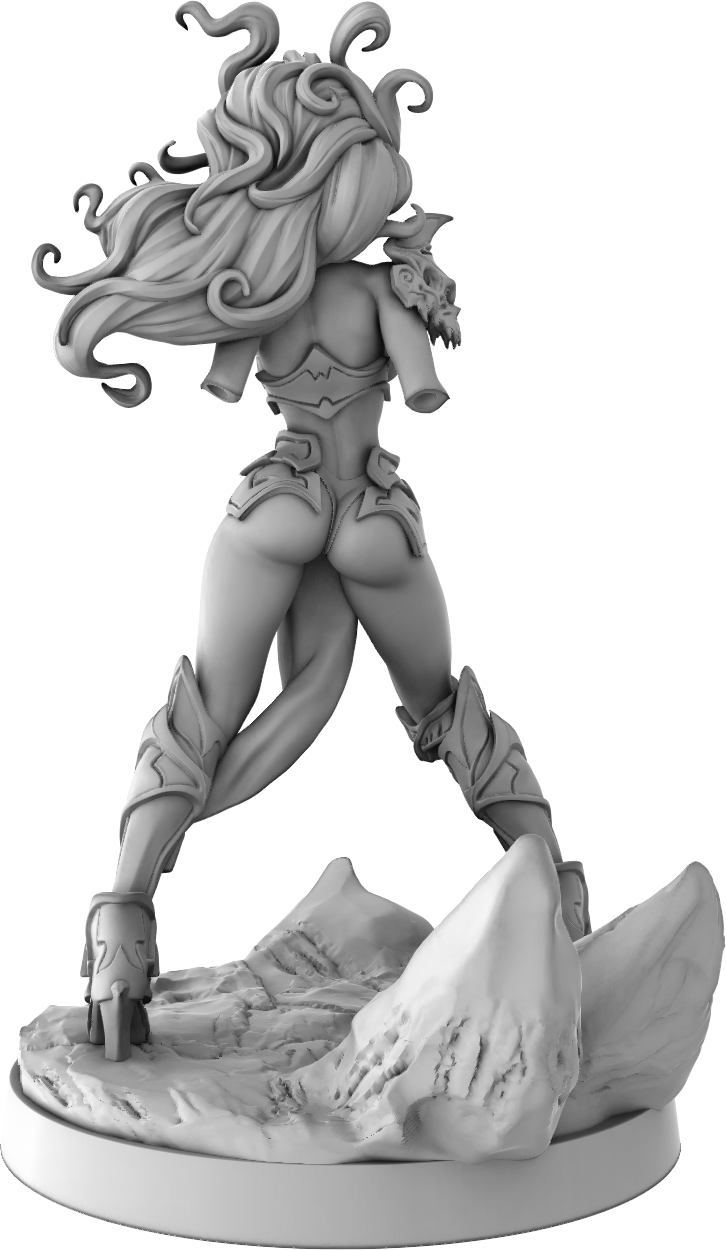 Yedharo Models - Warrior Girl #1 - 32/75mm Pin Up/Figure/Figurine/Diorama - Helios3DPrinting