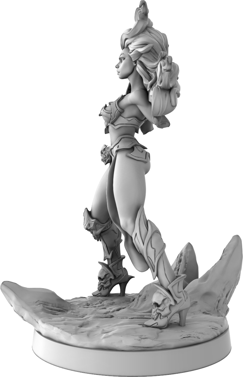 Yedharo Models - Warrior Girl #1 - 32/75mm Pin Up/Figure/Figurine/Diorama - Helios3DPrinting