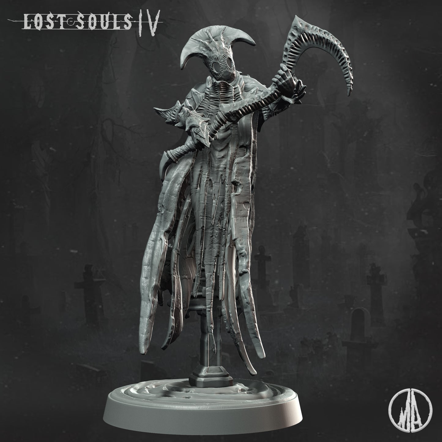 Monolith Arts - Lost Souls IV - Restless Ghost #1 - DnD/TTRPG Figure/Miniature