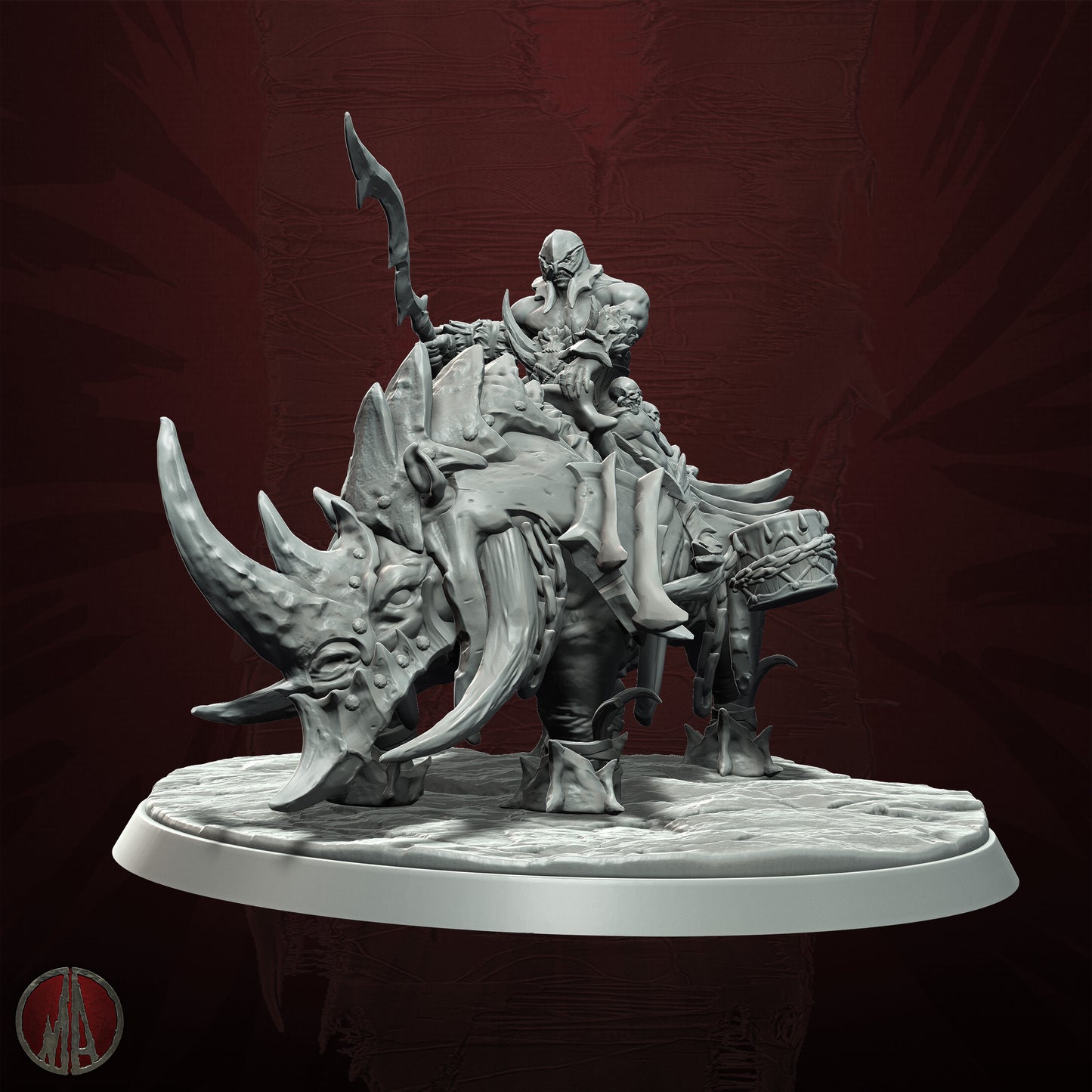 Monolith Arts - Orc Horde - Rhino Murgoz - DnD/TTRPG Figure/Miniature