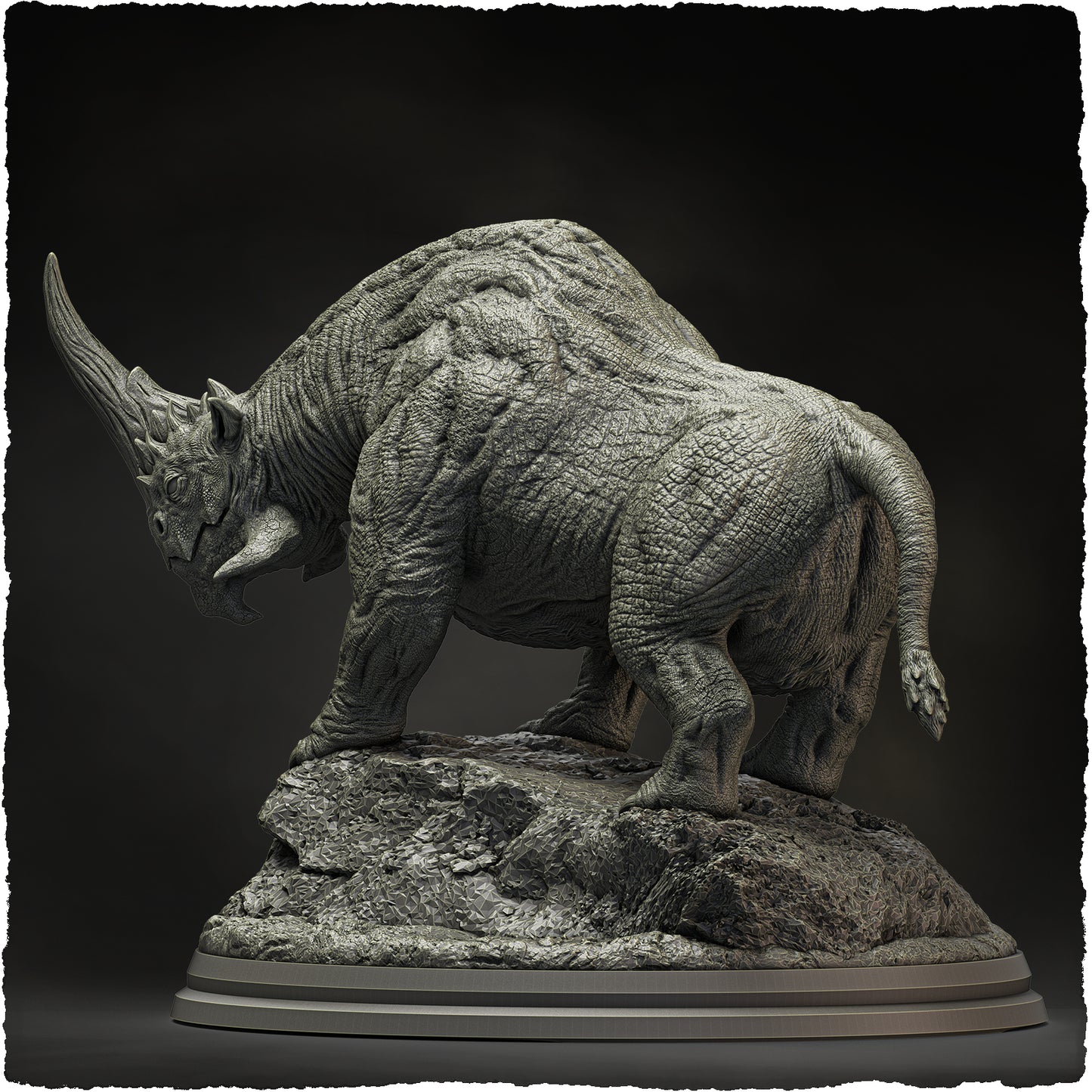 Evox Arts - World Dragons #3 - Rhinovarix - DnD/TTRPG Figure/Miniature