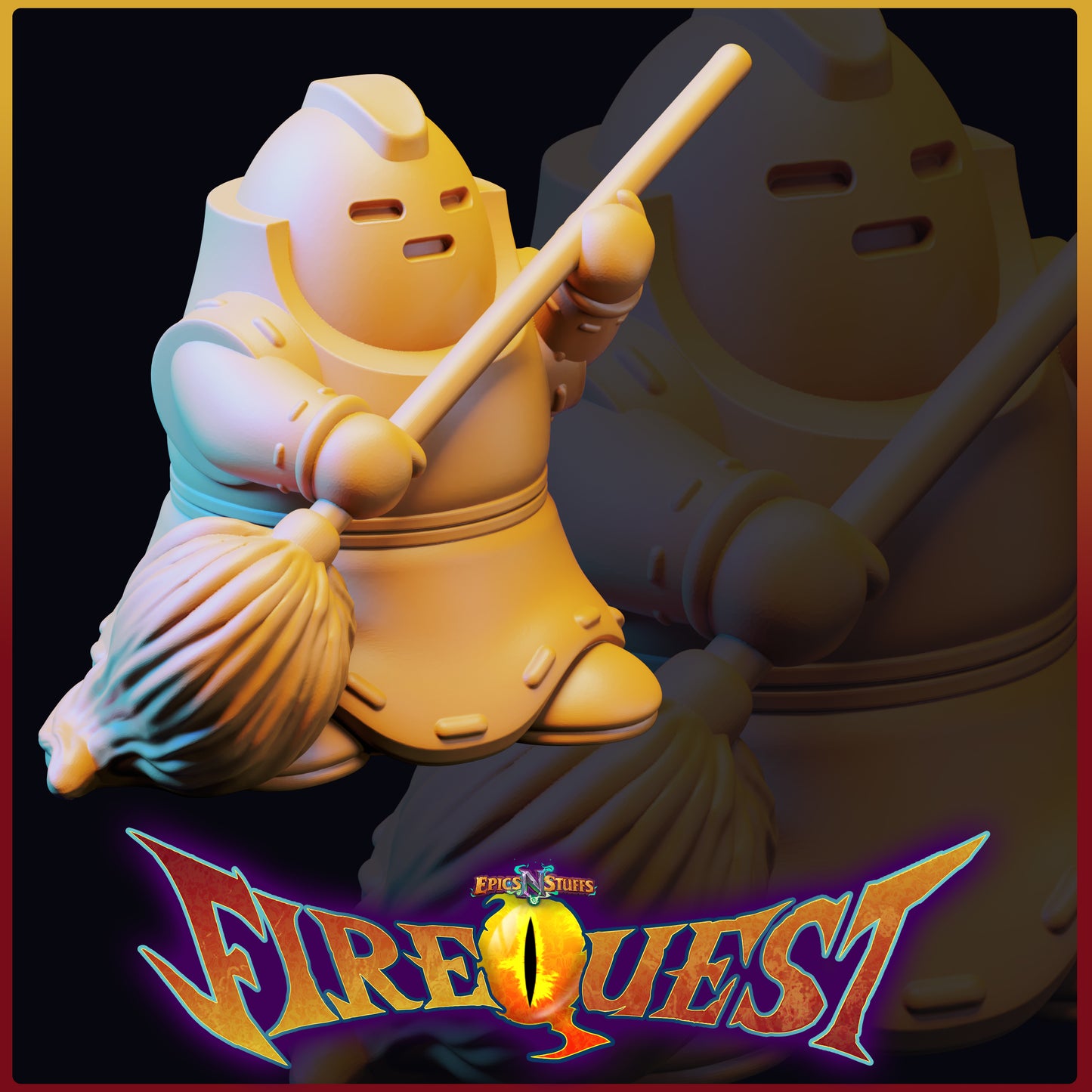 Lance Wilkinson - Fire Quest - Robo - DnD/TTRPG Figure/Miniature