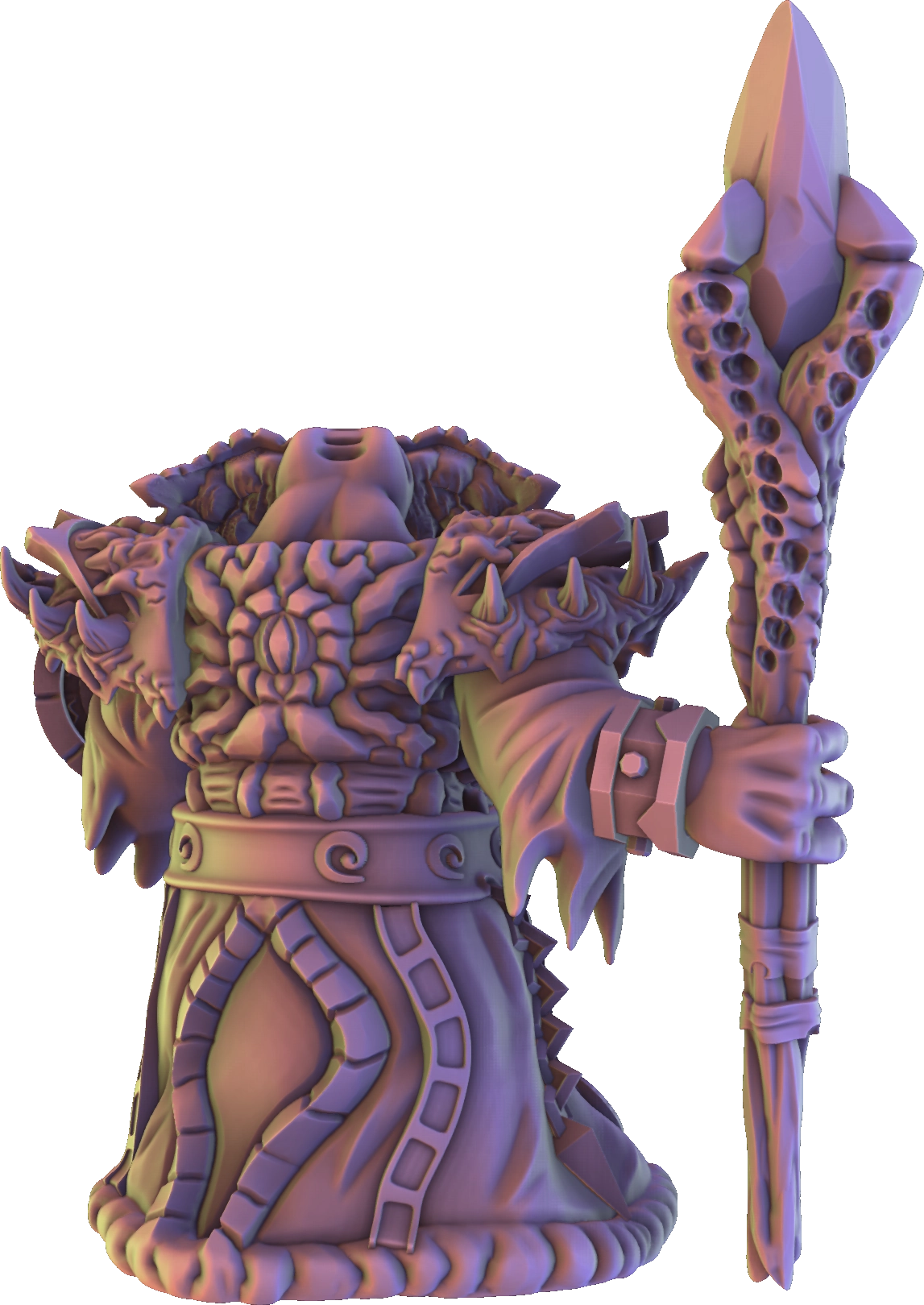 Mojibake - Cult of Chterr-Fagn - Loxodon Warlock - DnD/TTRPG Figure/Miniature