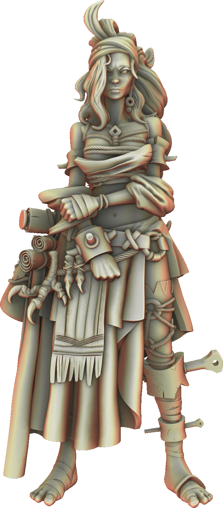 Valkyrie Legend - Raven Ash - 75mm Pin Up/Figure/Model/Diorama