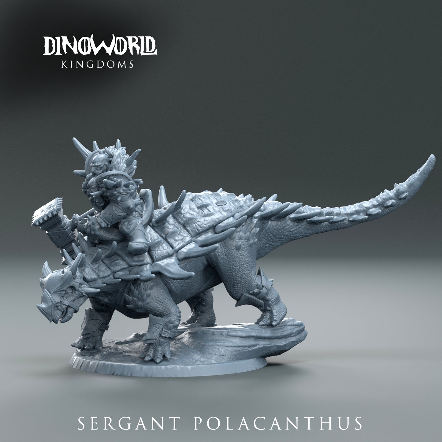 Dinoworld - Kingdoms - Sergant Polocanthus - DnD/Tabletop/TTRPG Figure Miniature
