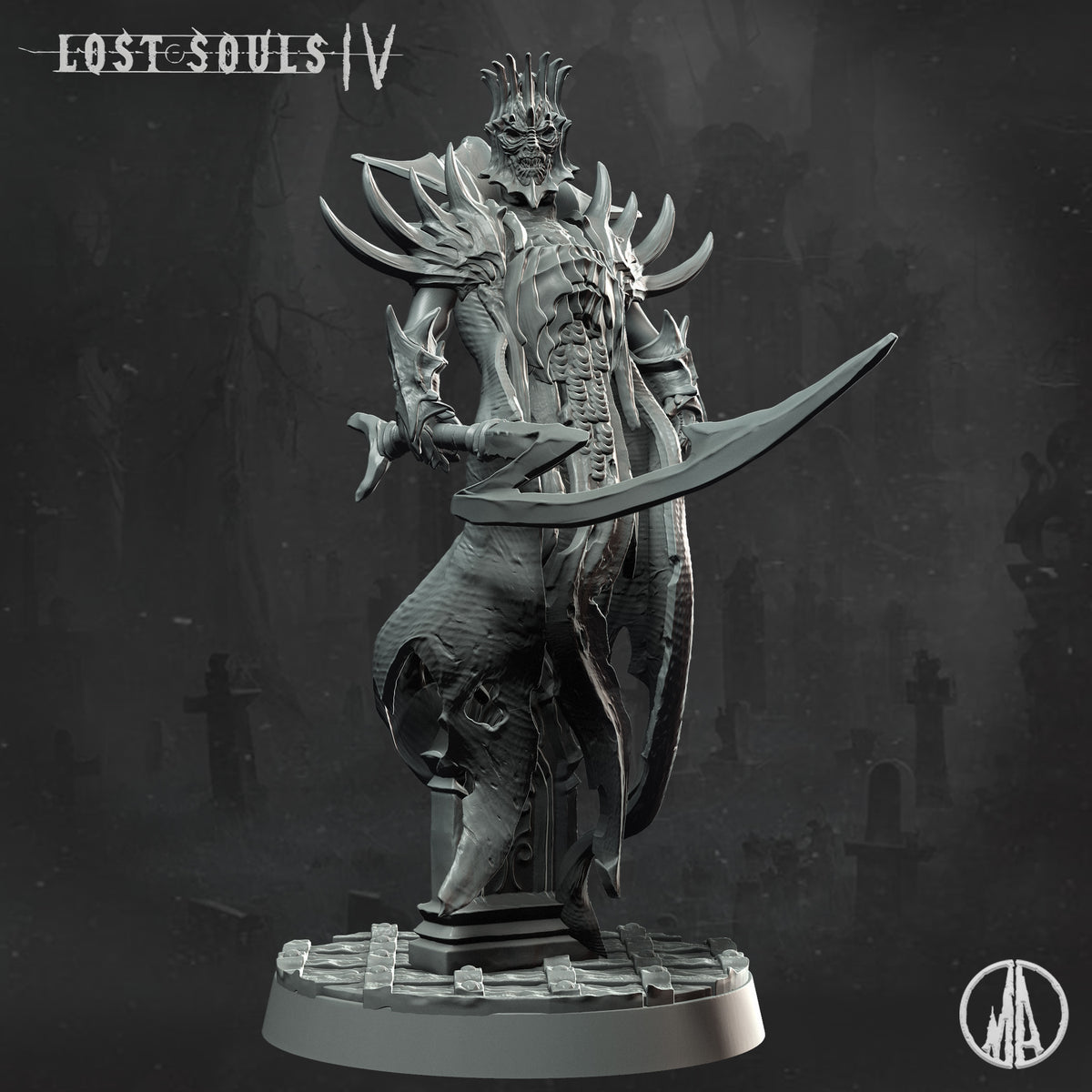 Monolith Arts - Lost Souls IV - Shadowed Spirit #2 - DnD/TTRPG Figure/Miniature