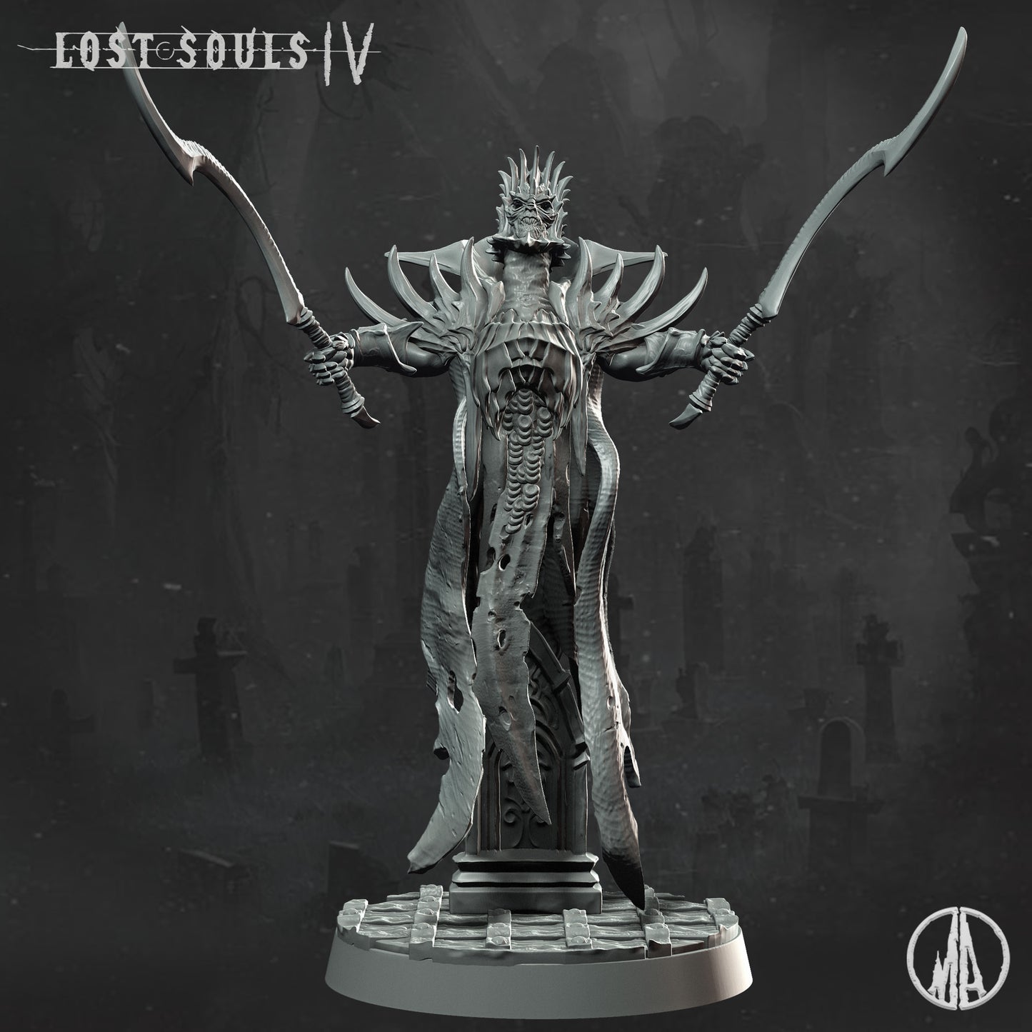 Monolith Arts - Lost Souls IV - Shadowed Spirit #3 - DnD/TTRPG Figure/Miniature