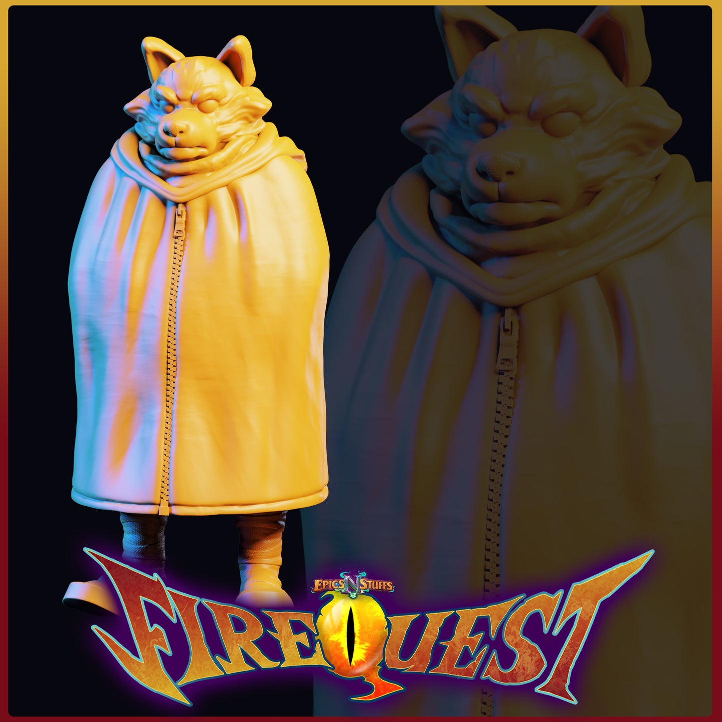Lance Wilkinson - Fire Quest - Shady Character #1 - 32/95mm DnD/TTRPG Figure/Miniature