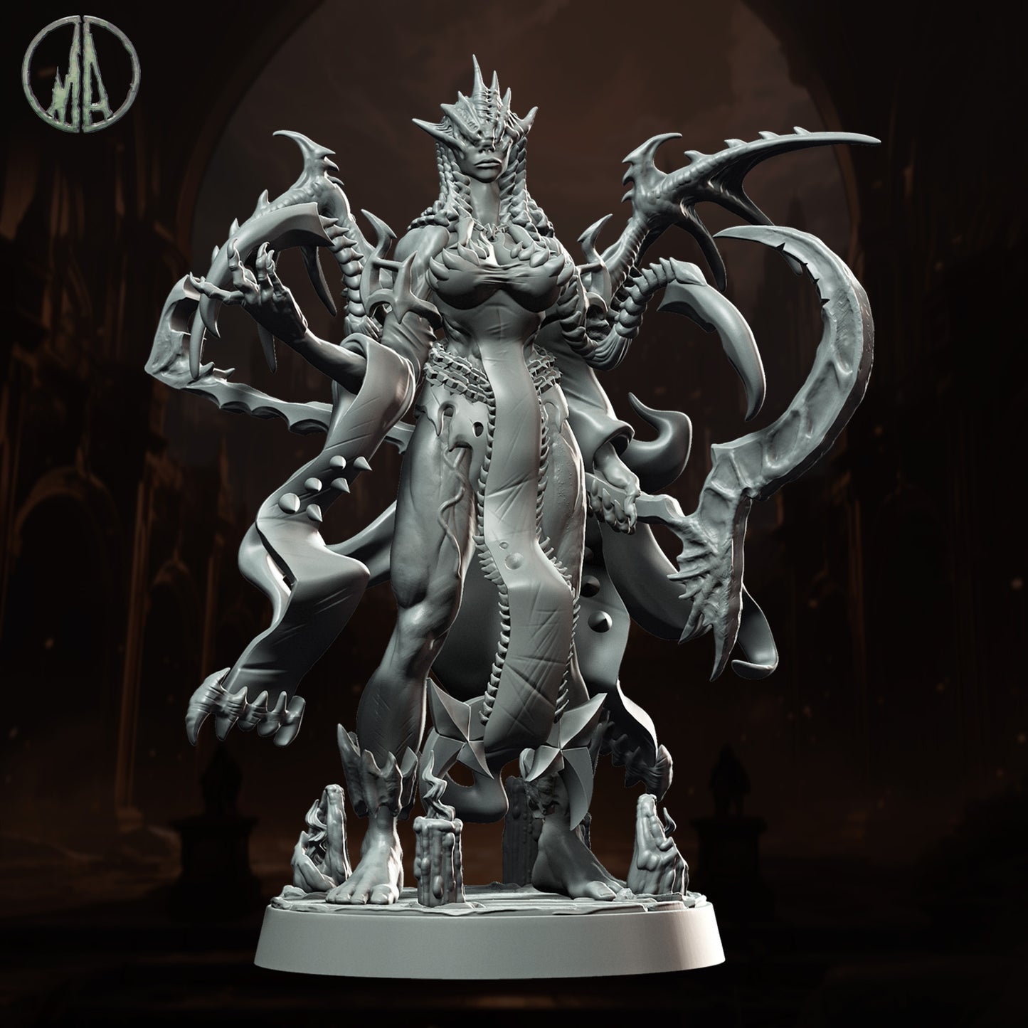 Monolith Arts - Underworld Creatures - Siren #3 - DnD/TTRPG Figure/Miniature
