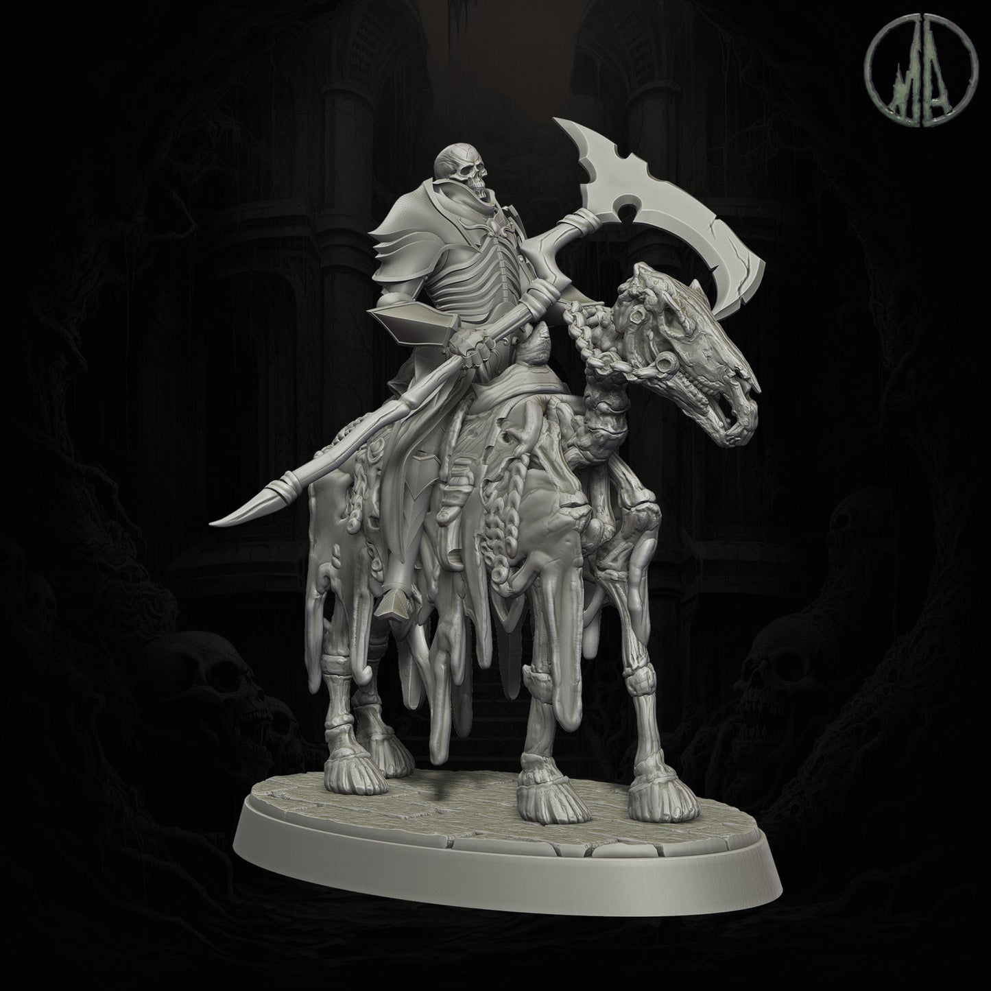 Monolith Arts - Echoes of the Void - Skeletal Rider #1 - DnD/TTRPG Figure/Miniature