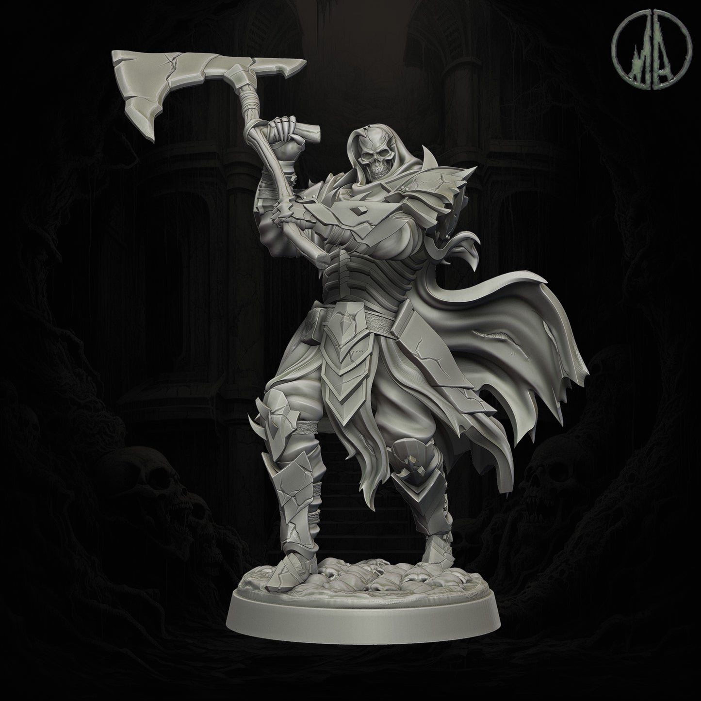 Monolith Arts - Echoes of the Void - Skeletal Warrior #2 - DnD/TTRPG Figure/Miniature
