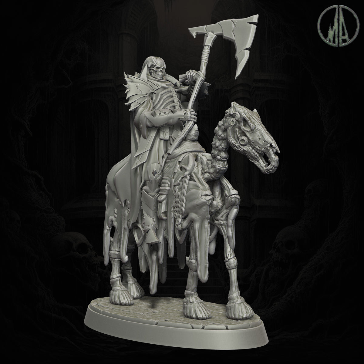 Monolith Arts - Echoes of the Void - Skeletal Rider #2 - DnD/TTRPG Figure/Miniature