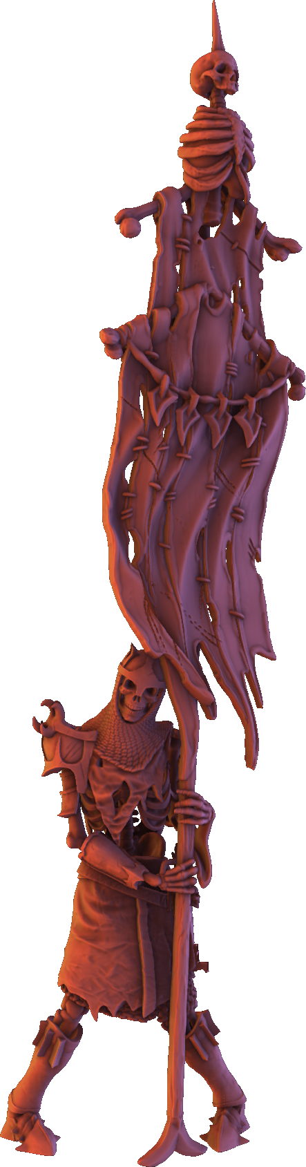 Monolith Arts - Skeletons - Bannermen - DnD/TTRPG Figure/Miniature