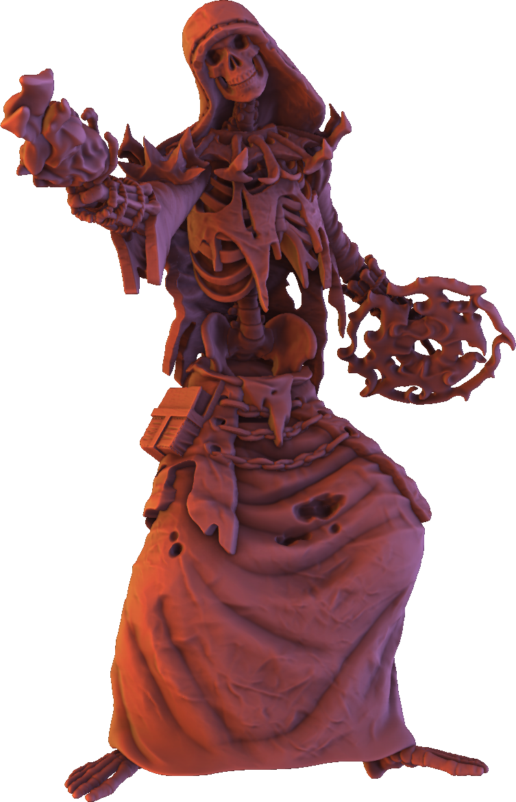 Monolith Arts - Skeletons - Mage - DnD/TTRPG Figure/Miniature