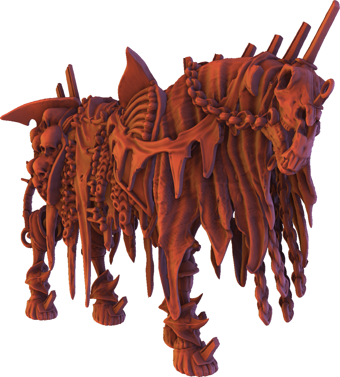 Monolith Arts - Skeletons - Horse - DnD/TTRPG Figure/Miniature