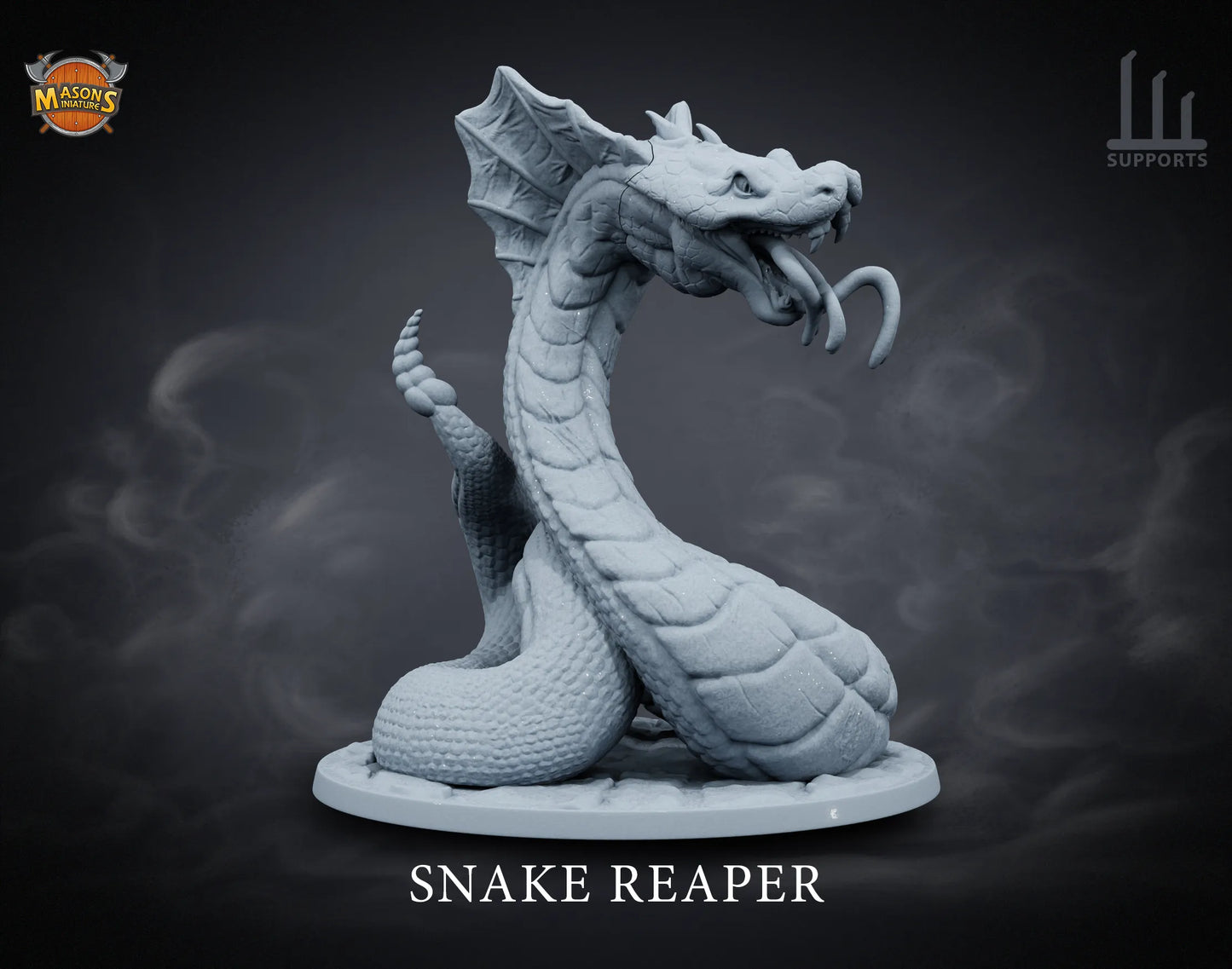 Masons Miniatures - Abyss Dwellers - Giant Snake - DnD/TTRPG Figure/Miniature