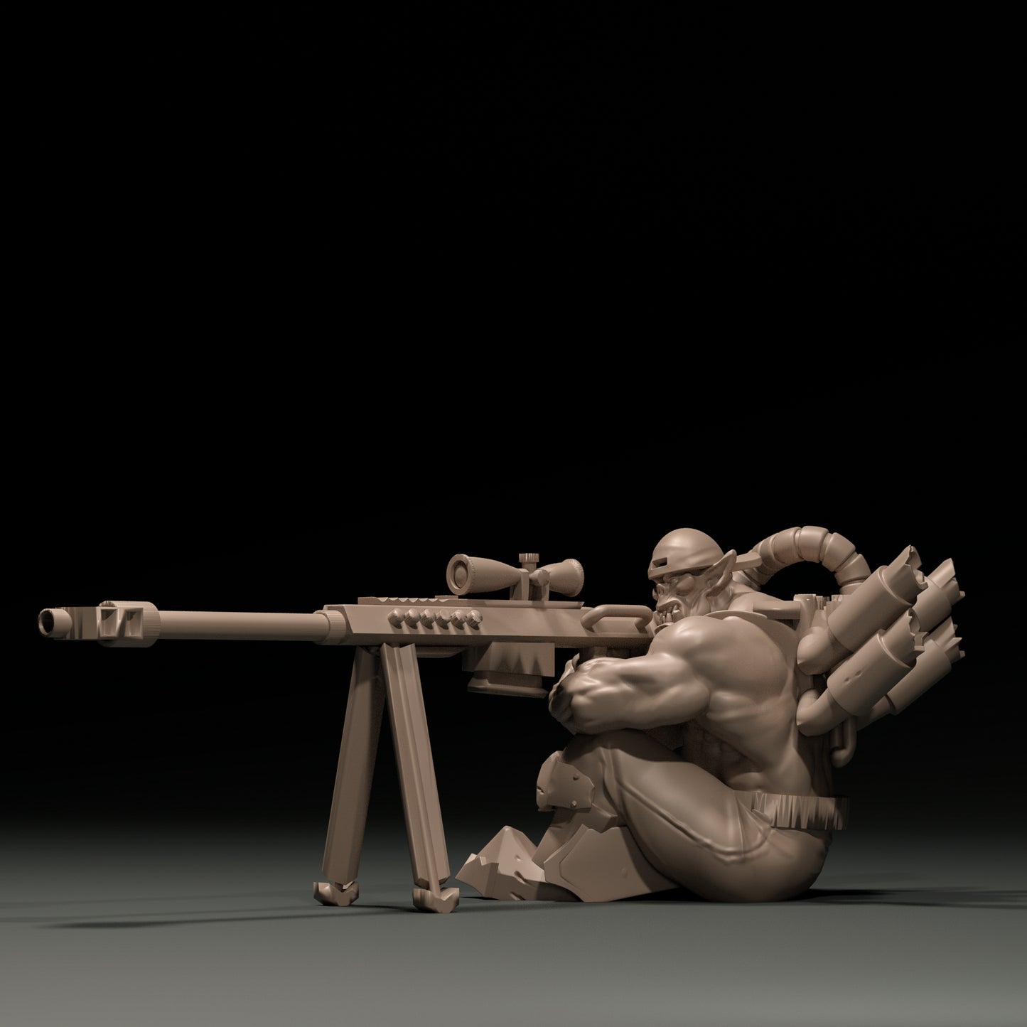Dinoworld - Orks - Orc Sniper - DnD/Pathfinder/TTRPG Figure Miniature