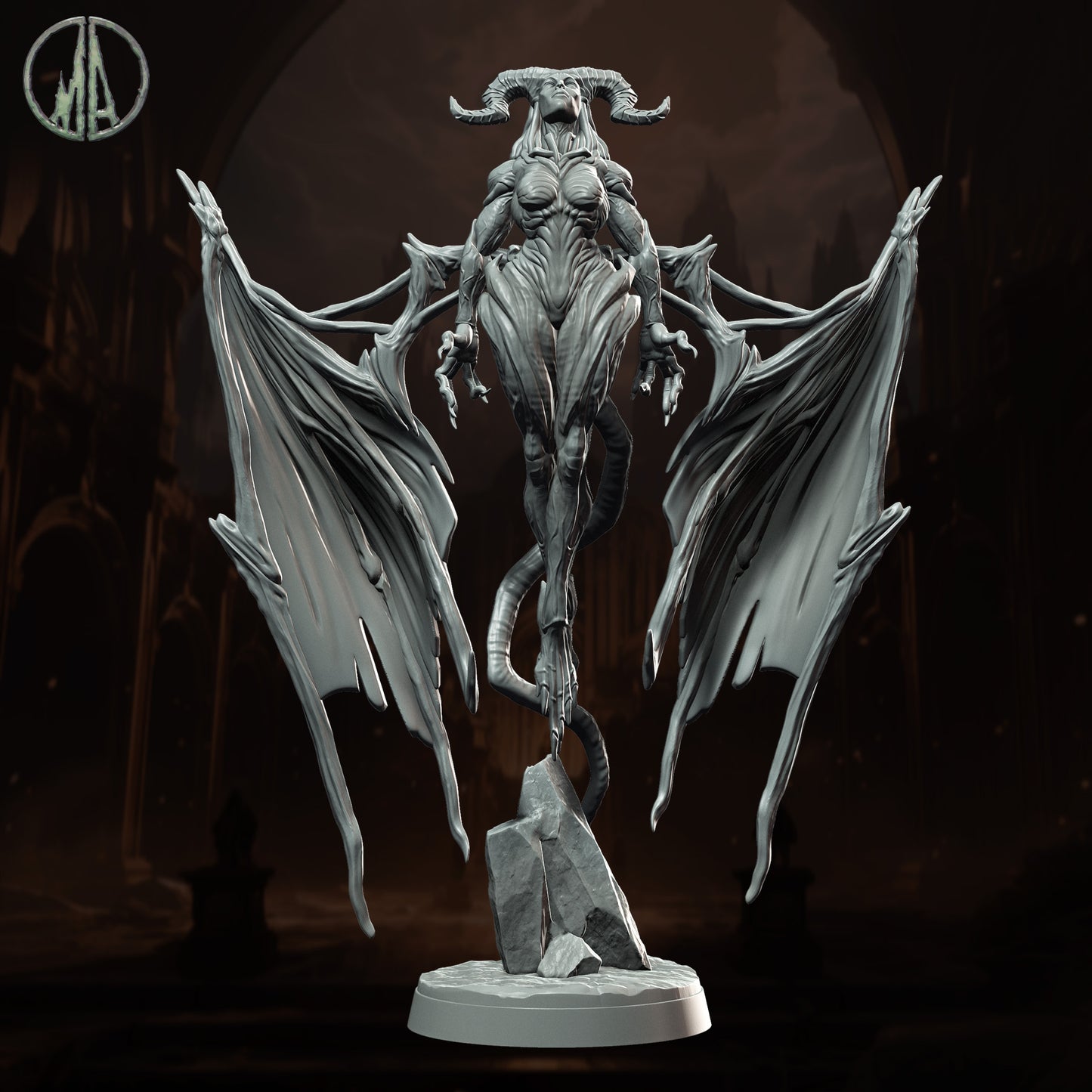 Monolith Arts - Underworld Creatures - Succubus #4 - DnD/TTRPG Figure/Miniature