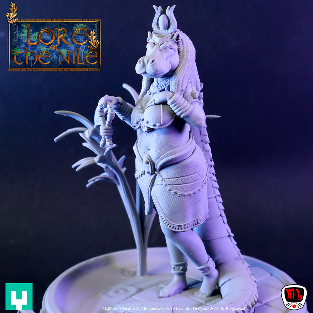 Mojibake - Lore of the Nile - Taweret, Goddess of Childbirth - 120mm Pin Up/Figure/Model/Diorama - Helios3DPrinting
