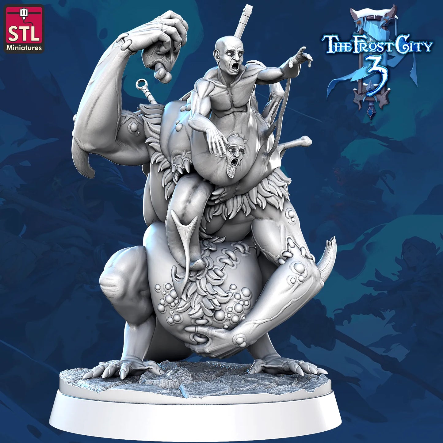 STL Miniatures - Frost City - Flesh Meld - DnD/TTRPG Figure/Miniature