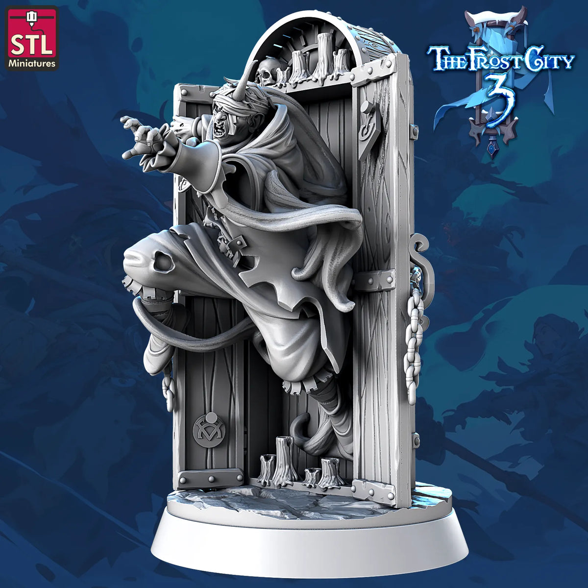 STL Miniatures - Frost City - Greater Zombie - DnD/TTRPG Figure/Miniature