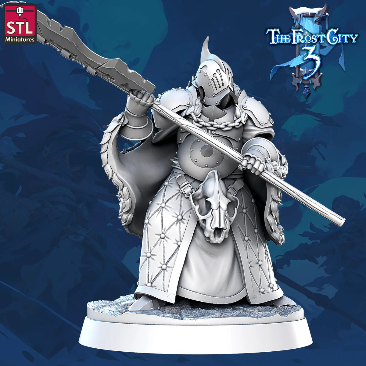 STL Miniatures - Frost City - Fell Wraith - DnD/TTRPG Figure/Miniature