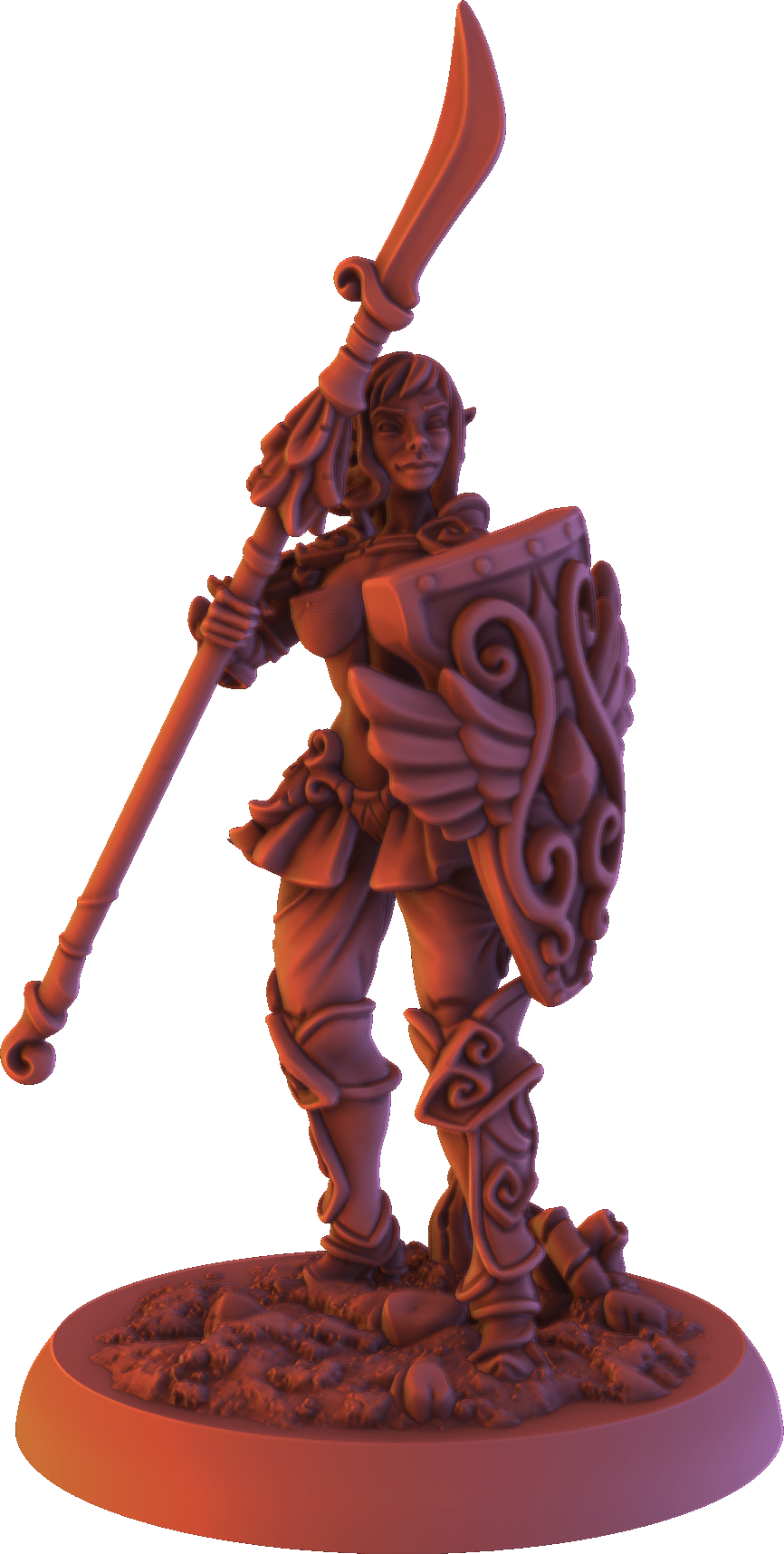 Gaia Miniatures - Elven Forest - Thandriel - 75mm Pin Up/Figure/Model/Diorama