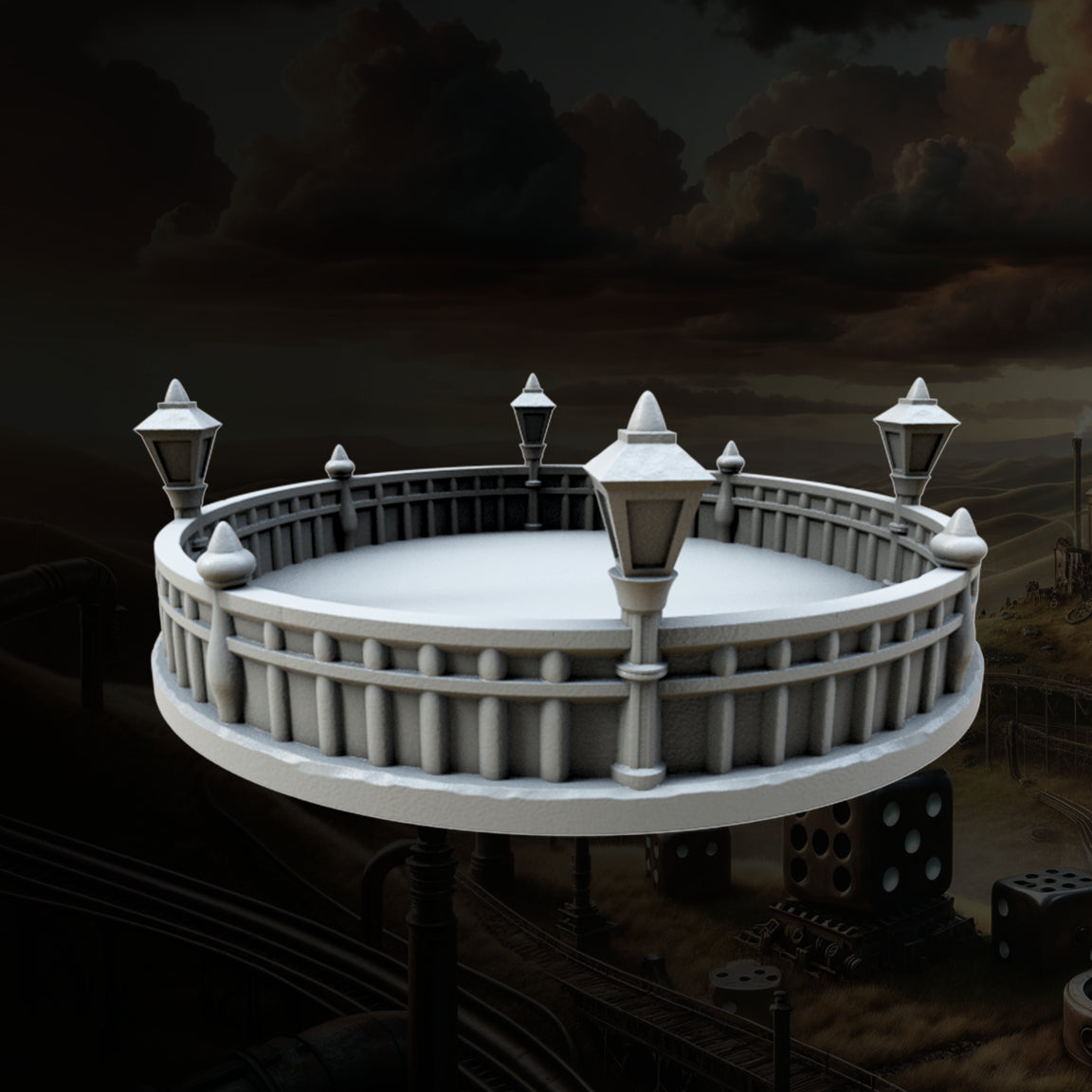 Fantasy3DTabletop - Steampunk Dice Tray - DnD/TTRPG/Roleplaying/Wargames