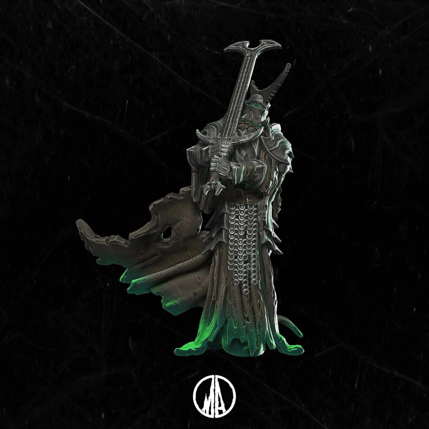Monolith Arts - Lost Souls II - Unholy Crusader - DnD/TTRPG Figure/Miniature