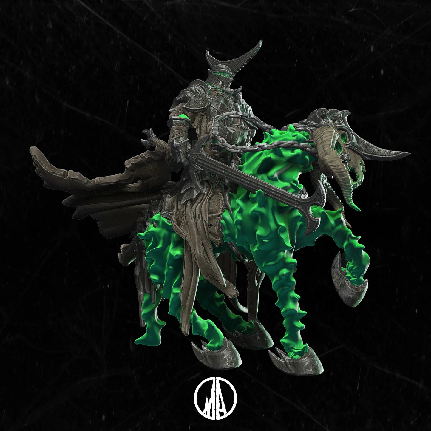 Monolith Arts - Lost Souls II - Unholy Rider - DnD/TTRPG Figure/Miniature