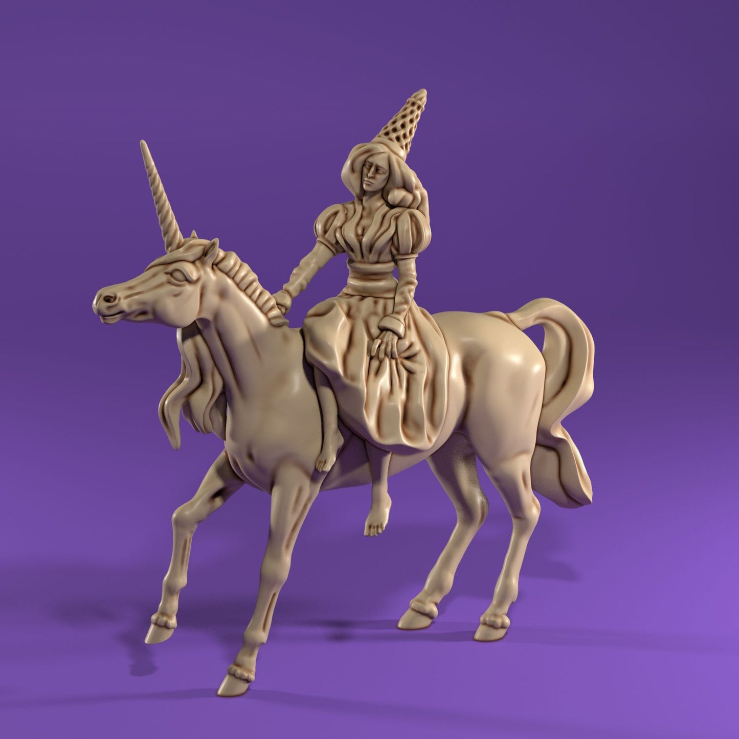 Medusa Miniatures - Unicorn Rider #2- DnD/TTRPG/Roleplaying/Wargames