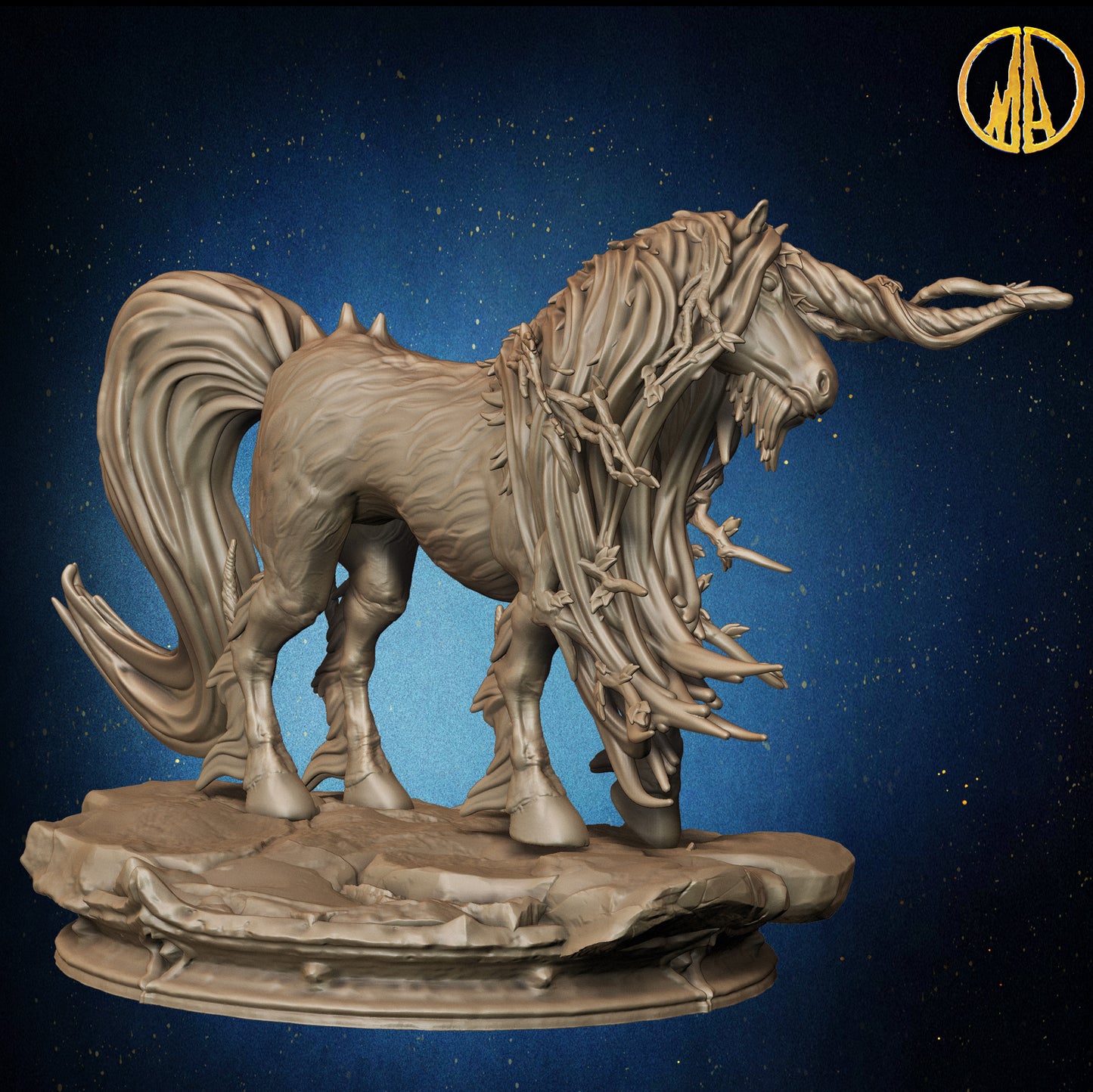 Monolith Arts - Whispering Forest - Unicorn #1 - DnD/TTRPG Figure/Miniature