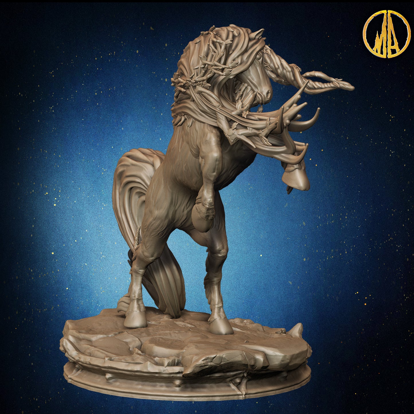 Monolith Arts - Whispering Forest - Unicorn #2 - DnD/TTRPG Figure/Miniature