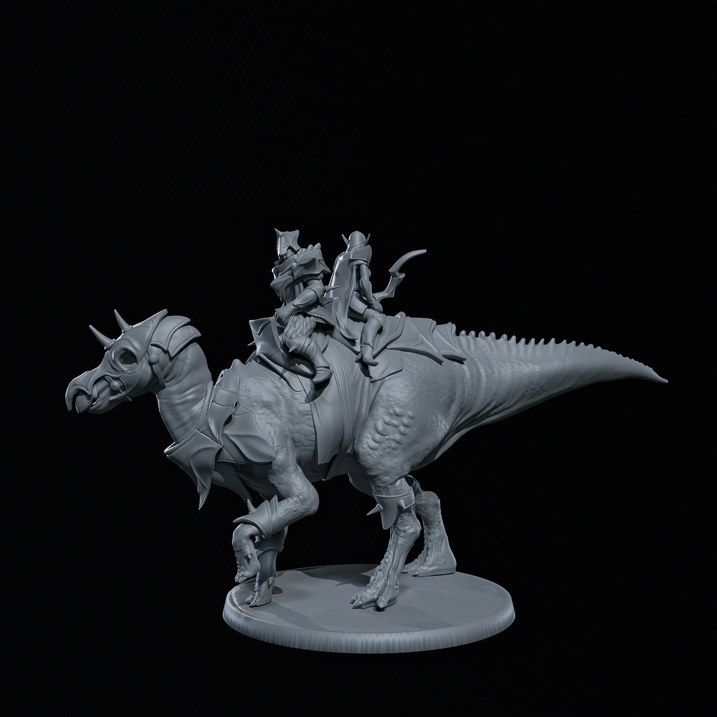 Dinoworld - Kingdoms #3 - Shantungosaurus Gigantes w/Riders - DnD/Pathfinder