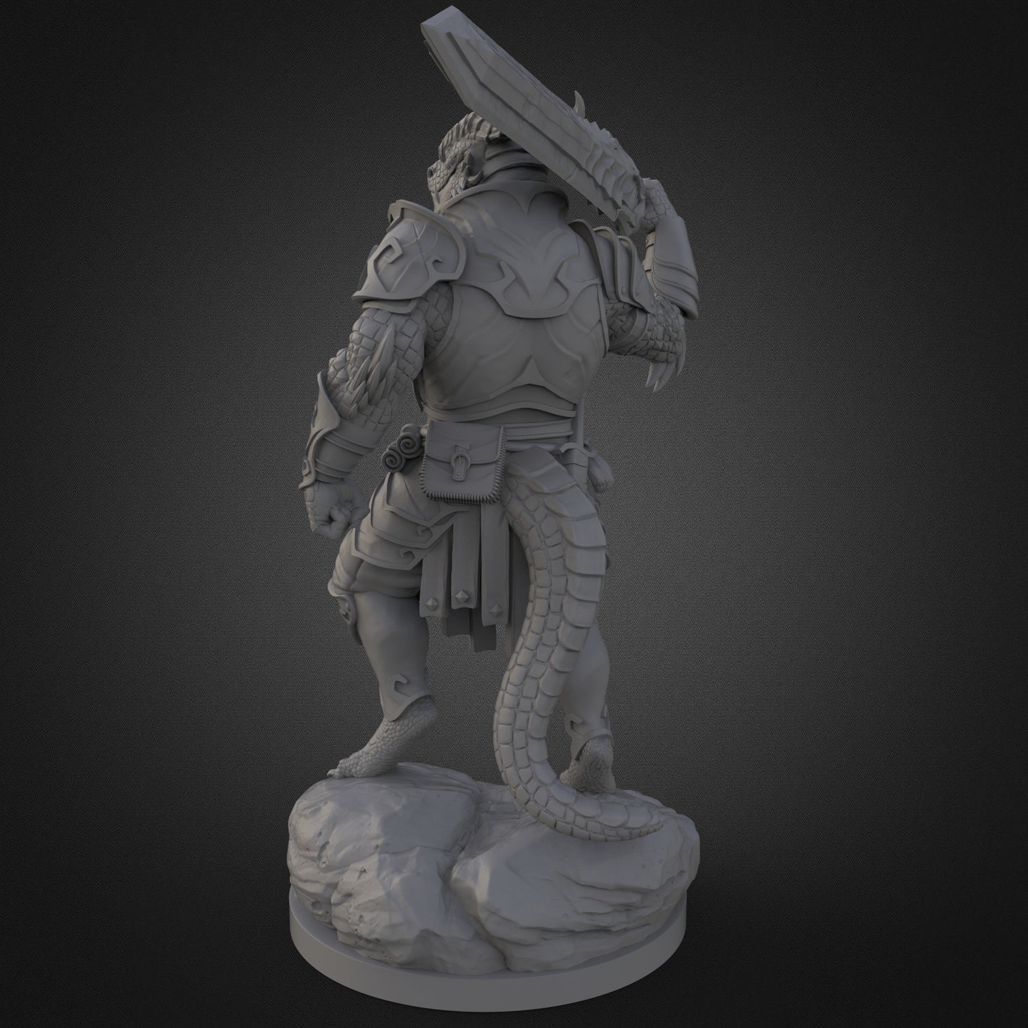 Aether & Alchemist - Male Dragonborn Warrior - DnD/TTRPG Figure/Miniature - Helios3DPrinting