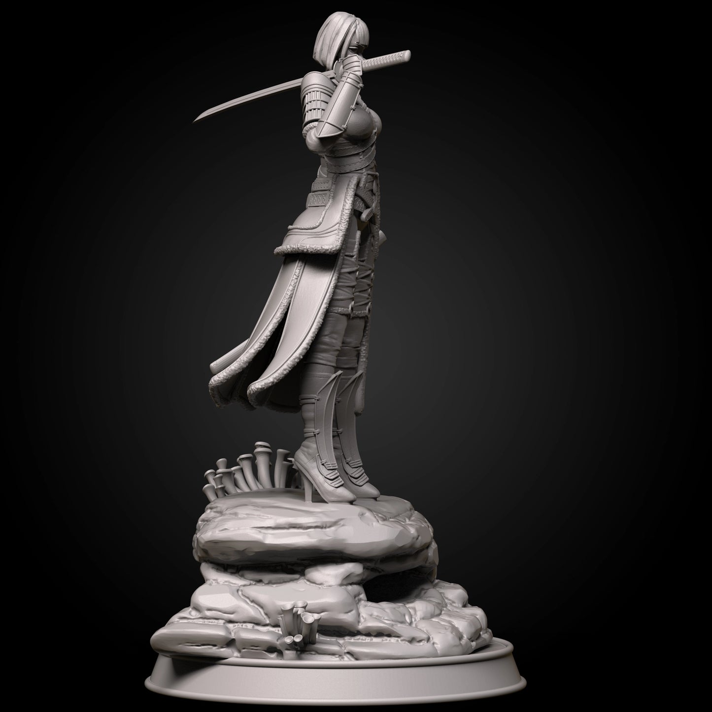 Z Kino - Samurai - 75mm Pin Up/Figure/Model/Diorama