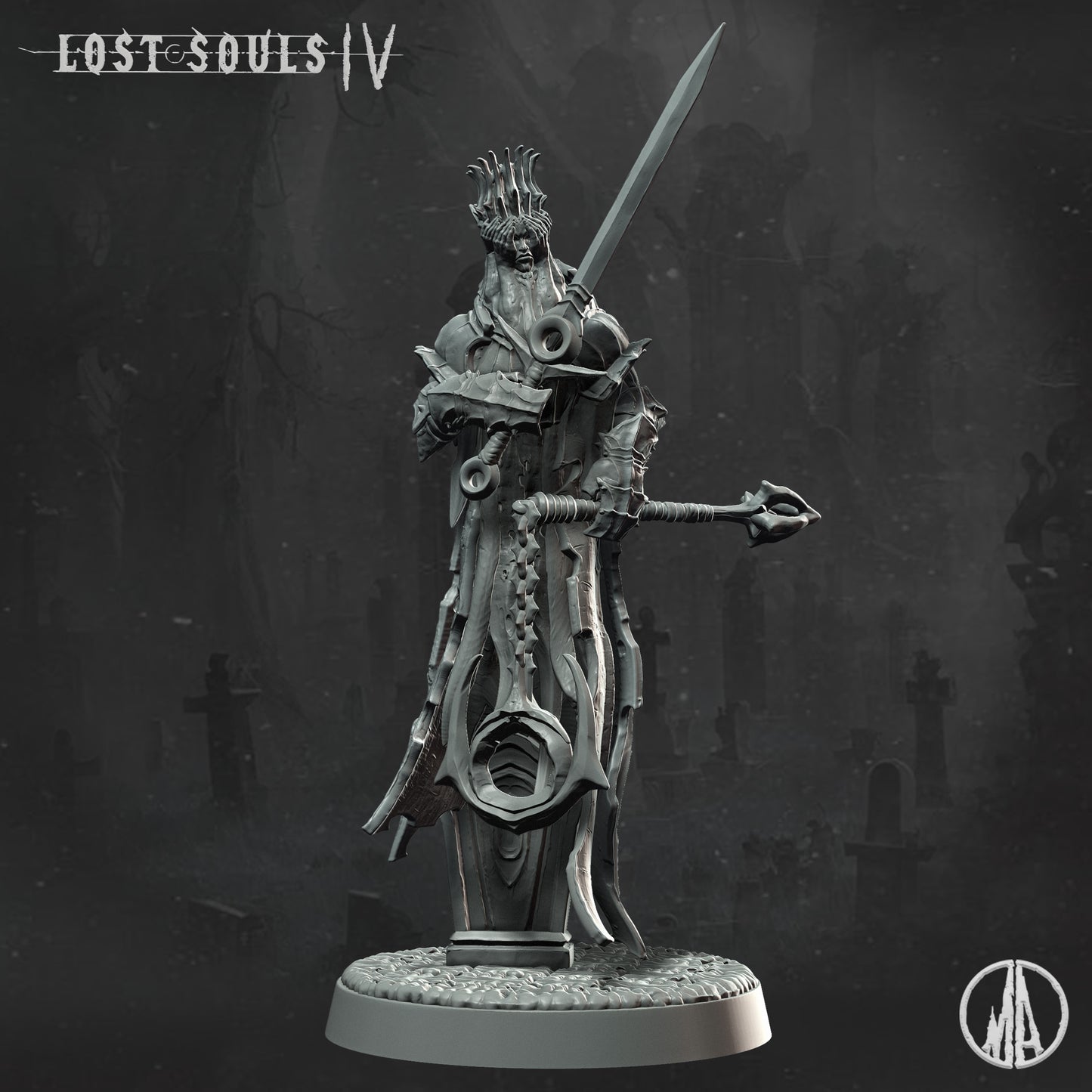 Monolith Arts - Lost Souls IV - Vengeful Haunt #1 - DnD/TTRPG Figure/Miniature