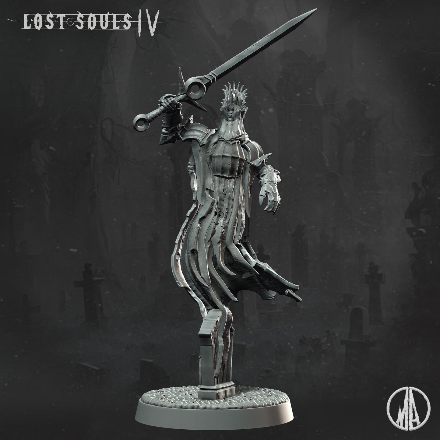Monolith Arts - Lost Souls IV - Vengeful Haunt #4 - DnD/TTRPG Figure/Miniature