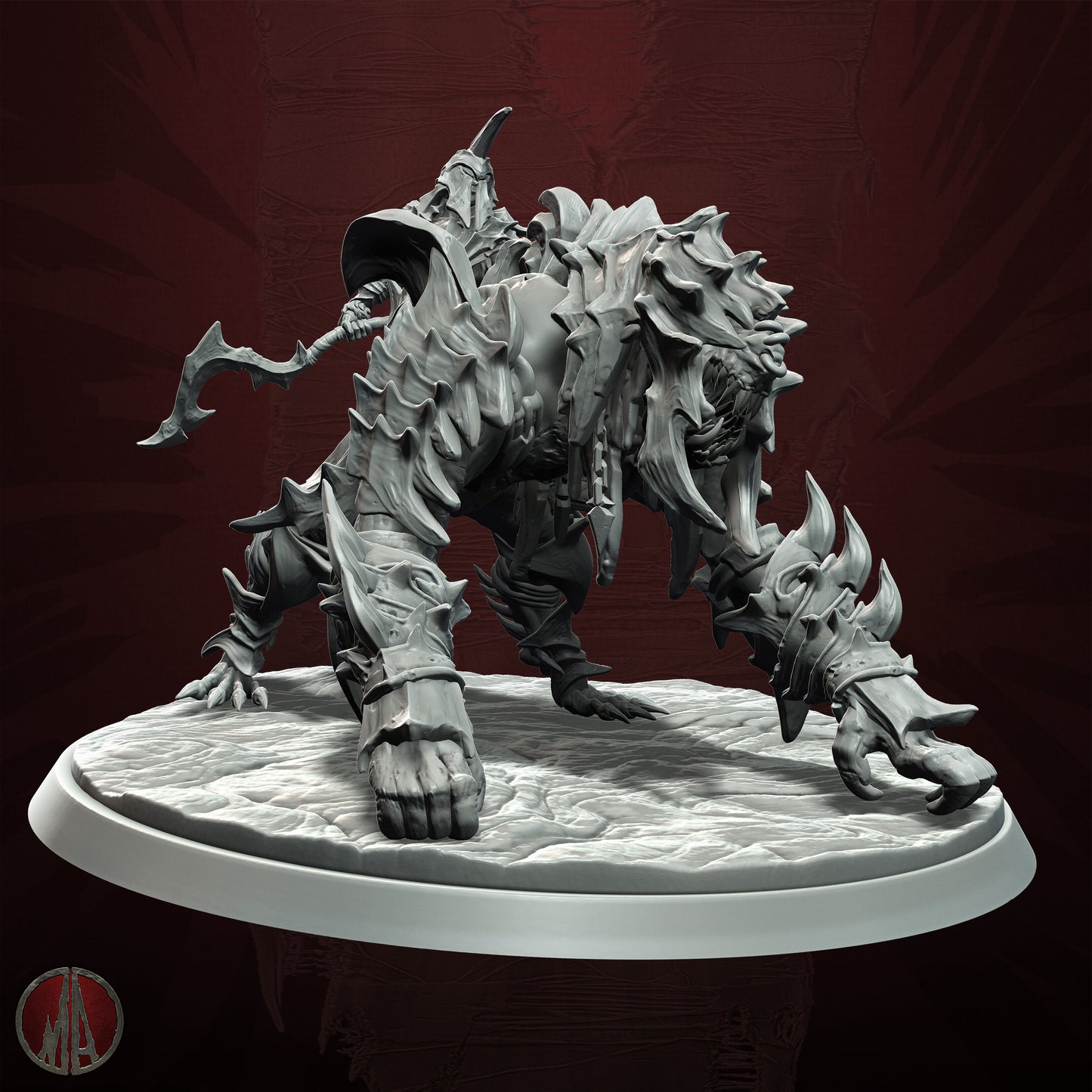 Monolith Arts - Orc Horde - Warg Kugred - DnD/TTRPG Figure/Miniature