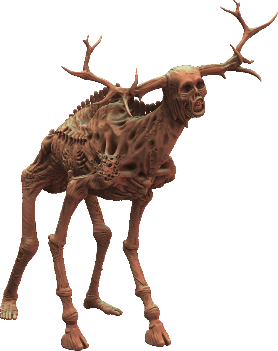 Crippled God Foundry - Shadowcurse - Wendigo - DnD/TTRPG Figure/Miniature